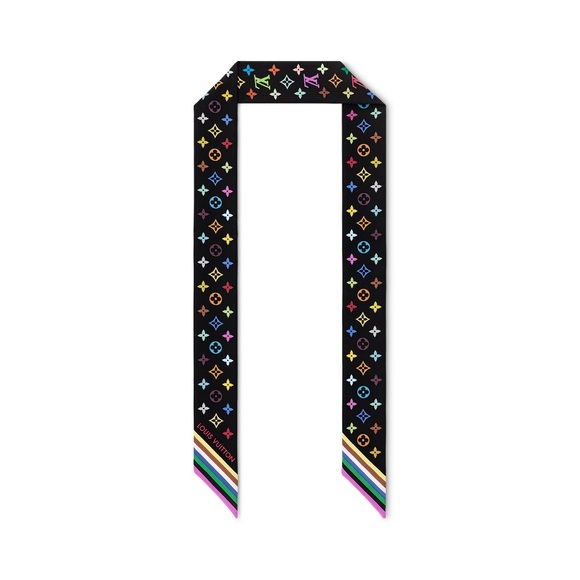 Louis Vuitton Multicolor Monogram Silk Scarf (next day shipping) - Picture 1 of 5
